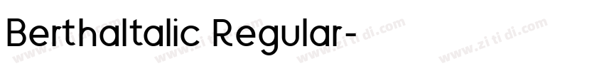 BerthaItalic Regular字体转换